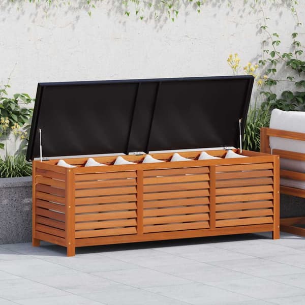 Dynbox 150x50x55 cm massivt eukalyptusträ