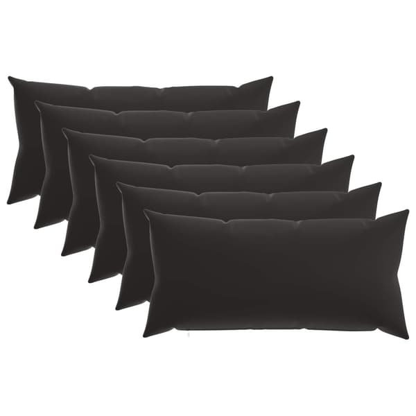 Kudde med kudde HEERLEN 6 st Svart Polyester