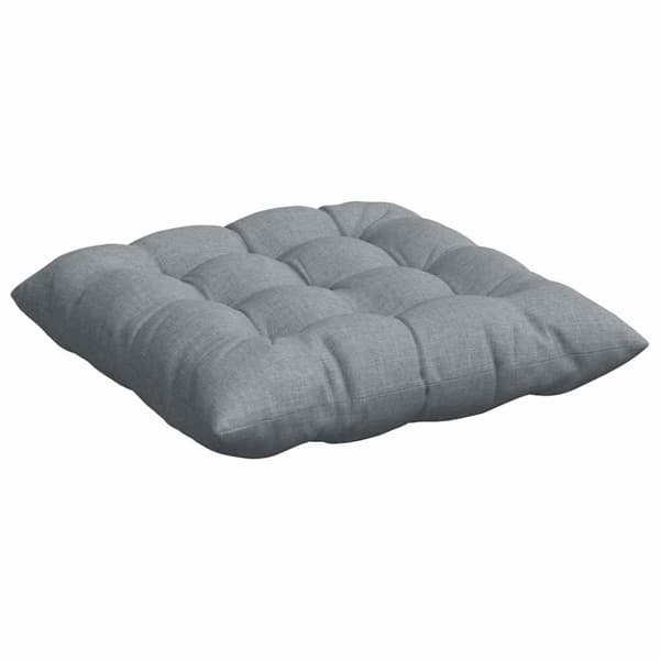 Sittkuddar 4 pcs Ljusgrå 40 x 40 x 6 cm tyg