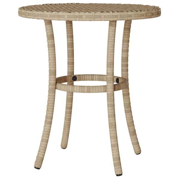 Bistrogrupp med dynor 3 delar mixbeige konstrotting