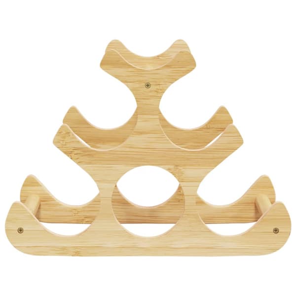 Vinställ för 6 flaskor 35x18x25,5 cm bambu