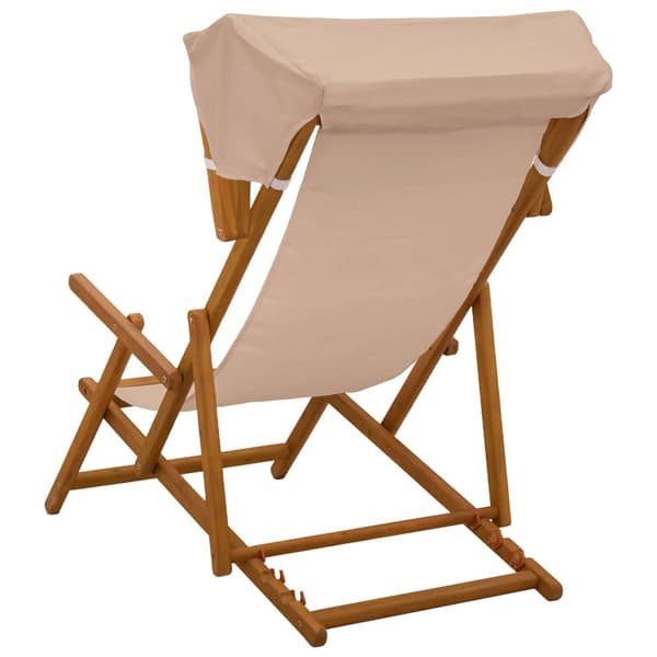 Deck Chair 2 st 3 Position Massiv Eukalyptus Trä Taupe