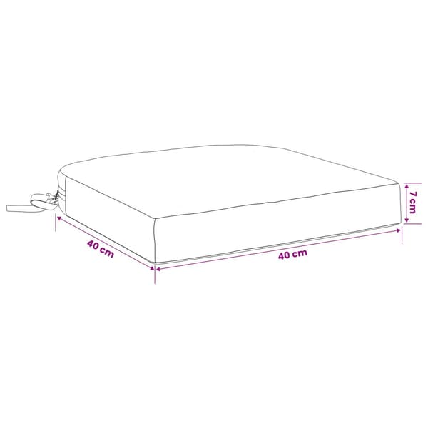 1-delad Sittkudde SOEST 100% Polyester Turkos 40 x 40 x 7 cm
