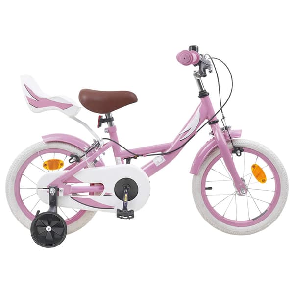 Barncykel 12 Tum för 2-4 åringar Ljusrosa