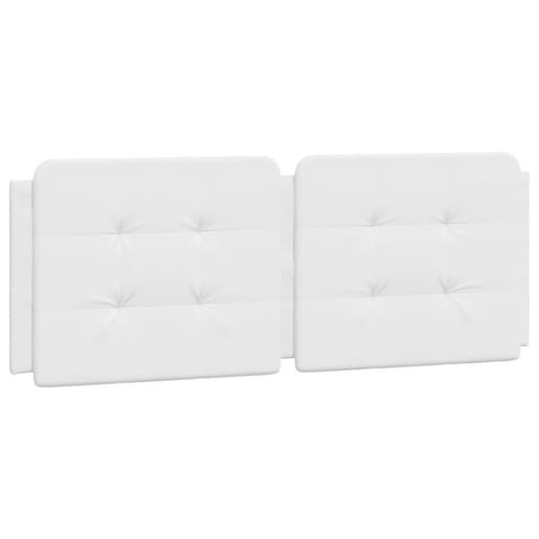 Bed Frame with LED without Mattress "Zadar" White 140x190 cm