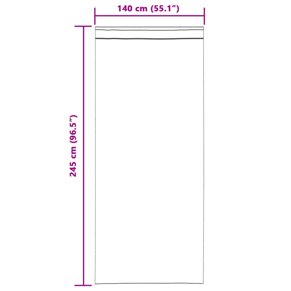 Voile Gardin med gardiner 2 pcs Sand 245 x 140 cm Polyester