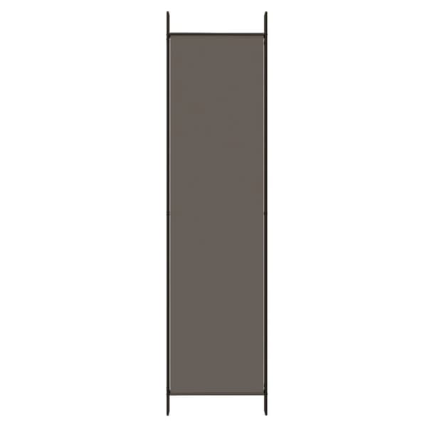 Rumsavdelare 4 paneler antracit 200x200 cm tyg