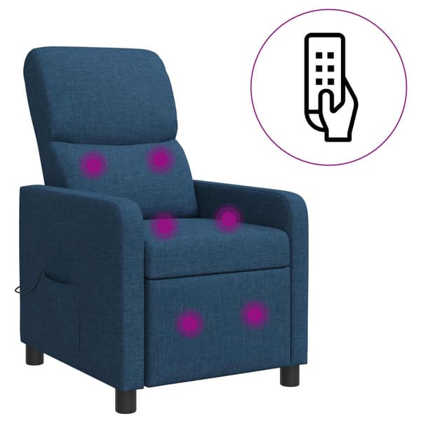 Recliner Blå Tyg