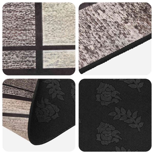 Mattlöpare LESAKA Brun 80 x 350 cm Diamantvelour