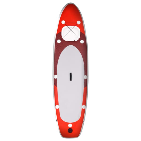 Upplåsbar SUP-bräda set röd 360x81x10 cm