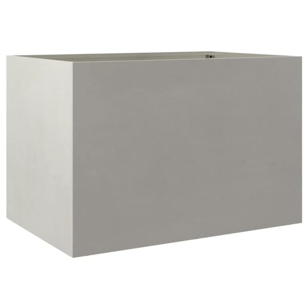 Odlingslåda silver 62x40x39 cm rostfritt stål