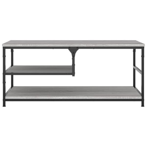 Soffbord grå sonoma 90x49x40 cm konstruerat trä