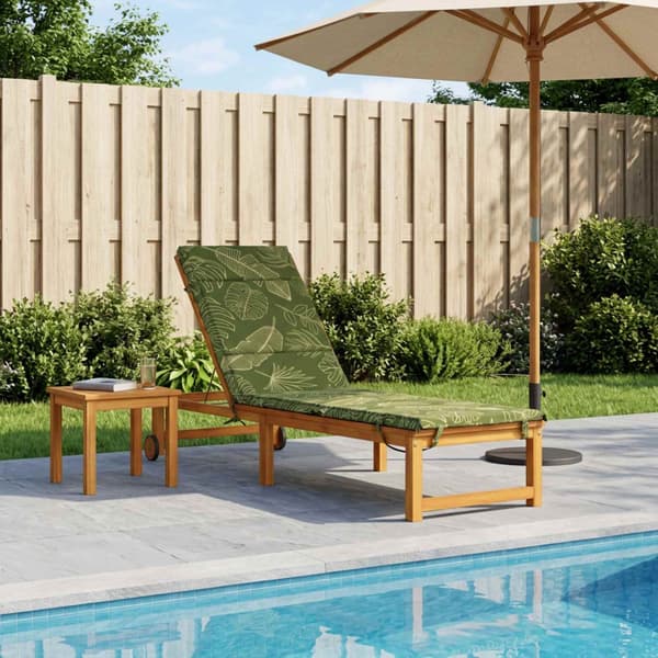Solstol Kudde GEMERT 100% Polyester Bladdesign 200 x 60 x 3 cm