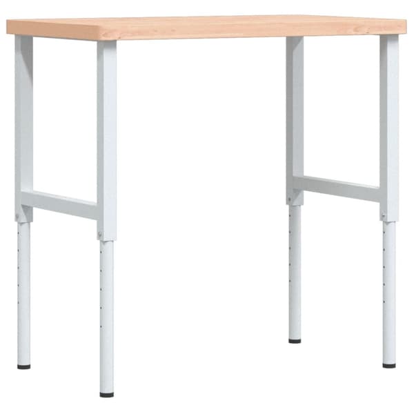 Arbetsbänk 100x60x(73-99,5) cm massivt bokträ rektangulär