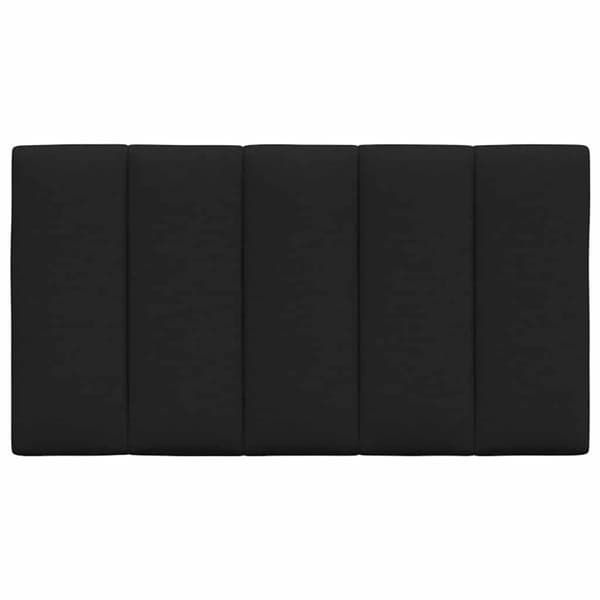 Headboard Cushion "Hanko" Black 80 cm Fabric