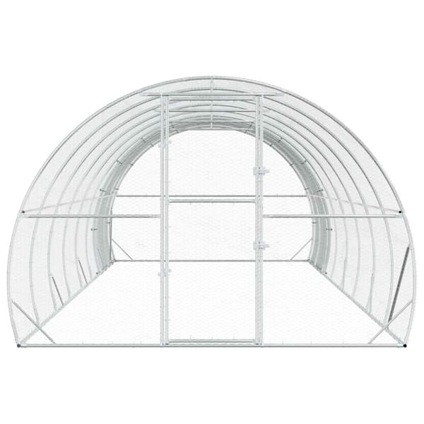 Hönsgård Silver 800 x 300 x 200 cm Galvaniserat stål