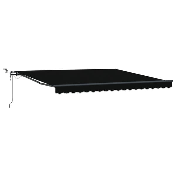 Markis tyg med Svart 400 × 300 cm Polyester