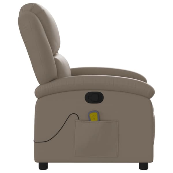 Massagefåtölj cappuccino konstläder