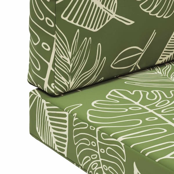 Utomhus Soffa Kudde 3 pcs Bladdesign Polyester