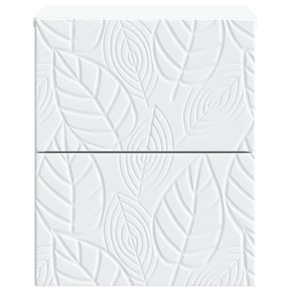 Väggmonterat Sängbord 2 pcs Vit 34,5 x 33 x 40 cm