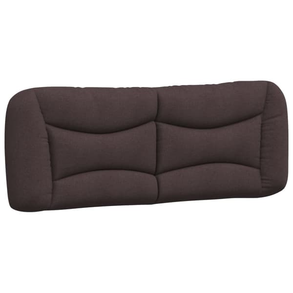 Headboard Cushion "Hvar" Dark Brown 120 cm Fabric