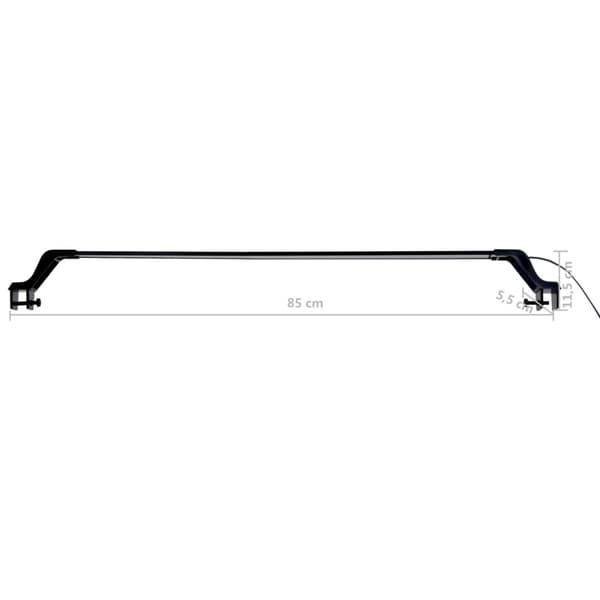 Akvariebelysning med klämmor 90-105 cm blå och vit