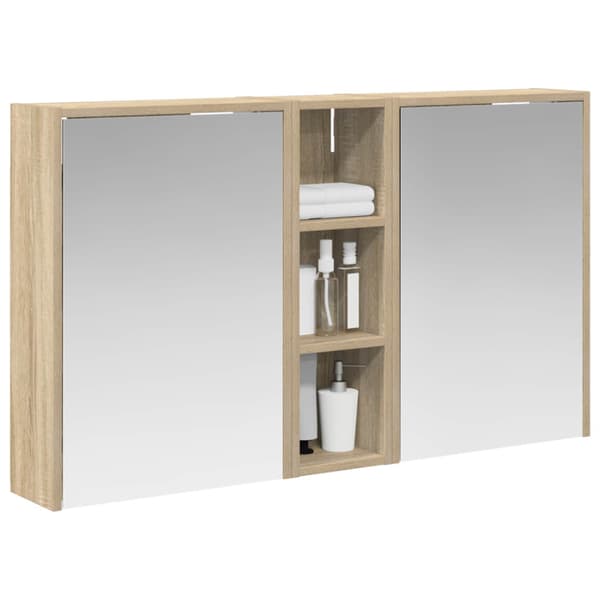 Badrumsskåpsset 3 st 106 x 16 x 62,5 cm Konstruerat trä