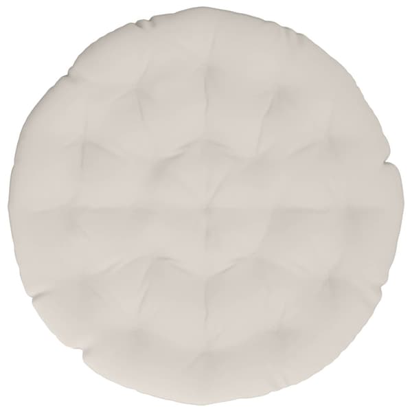 Papasan-kudde VIANEN 100% Polyester Vit Ø 130 x 12 cm