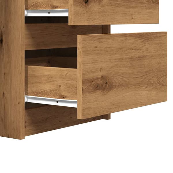 Skrivbord artisan ek 140x50x77 cm konstruerat trä