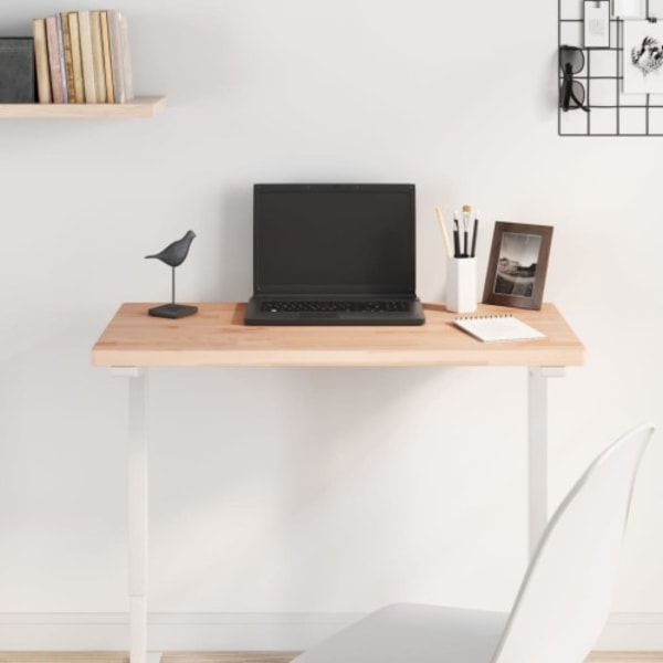 Bordsskiva 80x40x2,5 cm rektangulär massivt bokträ