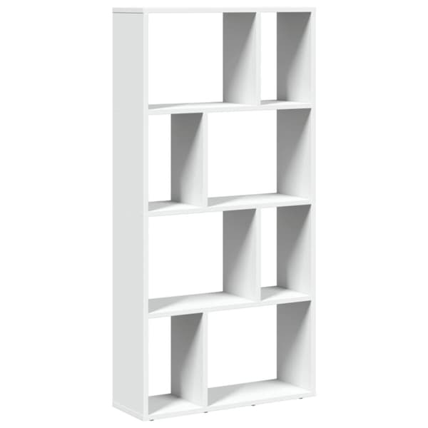 Bokhylla vit 60x20x120,5 cm konstruerat trä