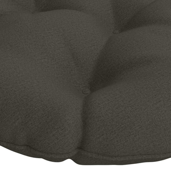 Papasan-kudde VIANEN 100% Polyester Antracit Ø 130 x 12 cm