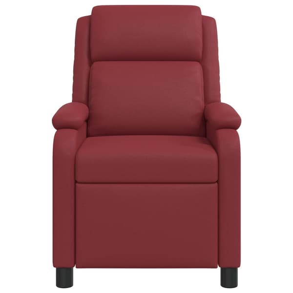 Recliner Vinröd Konstläder