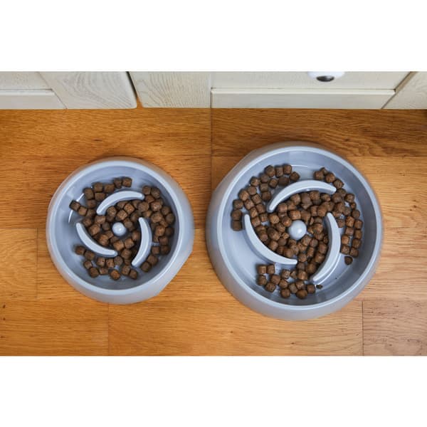 Matskål Alva Slow Feed Grå L 800ml