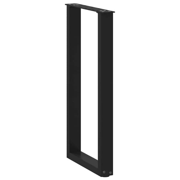 Konsolbordsben U-formade 2 st svarta 28x(72-73) cm stål