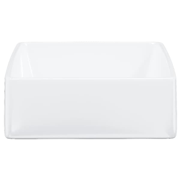 Handfat vit 37x37x13 cm keramik kvadratiskt