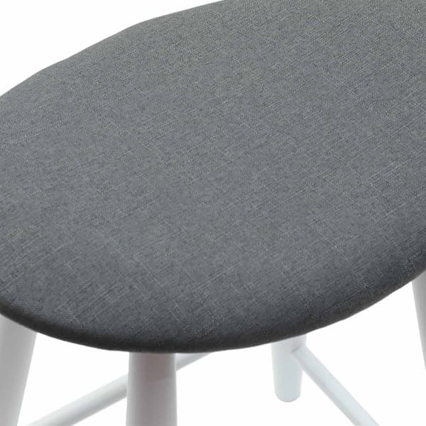 Matstolar 2 pcs Vit 46 x 37 x 63 cm Massiv Gummiträ