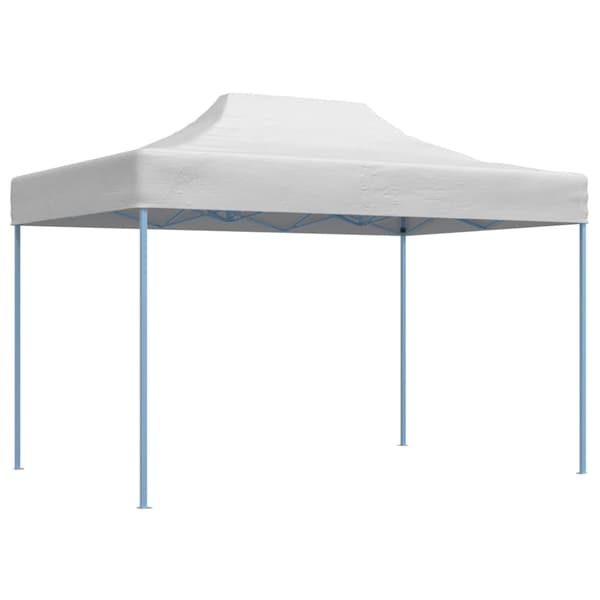 Hopfällbart partytält 280x410x315 cm stål vit