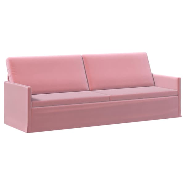 Soffset 2 st Rosa Sammet (V)