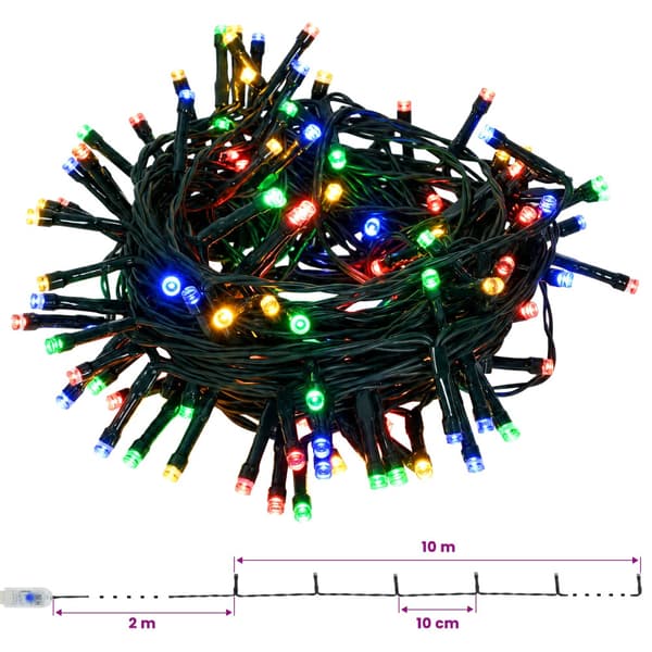 Pop-up-julgran med LED-belysning 150 cm 100 LED-lampor PVC Grön