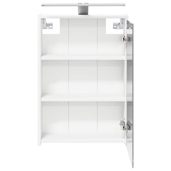 Badrumsspegelskåp Vit 43 x 16 x 62.5 cm Konstruerat trä