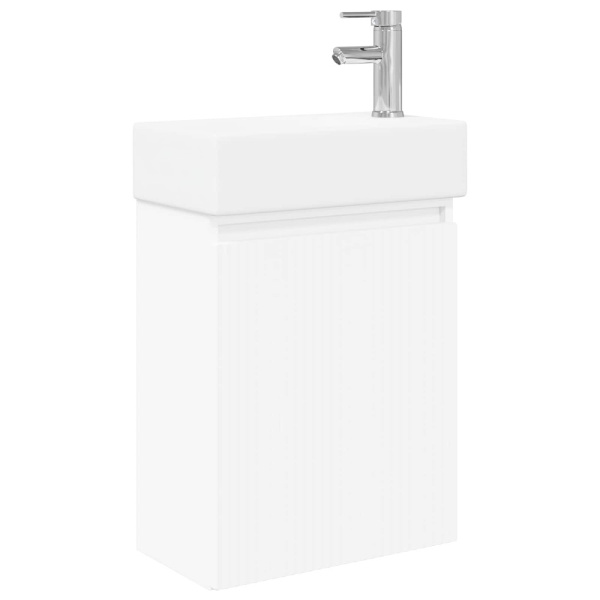 Badrumsspegel med kran Vit 45,5 x 22,5 x 84 cm
