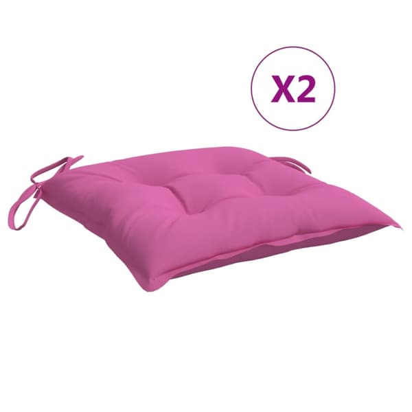 Stolsdynor 6 st rosa 40x40x7 cm tyg