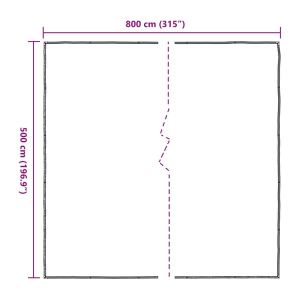 Växtskydd Transparent 5 x 8 m PE