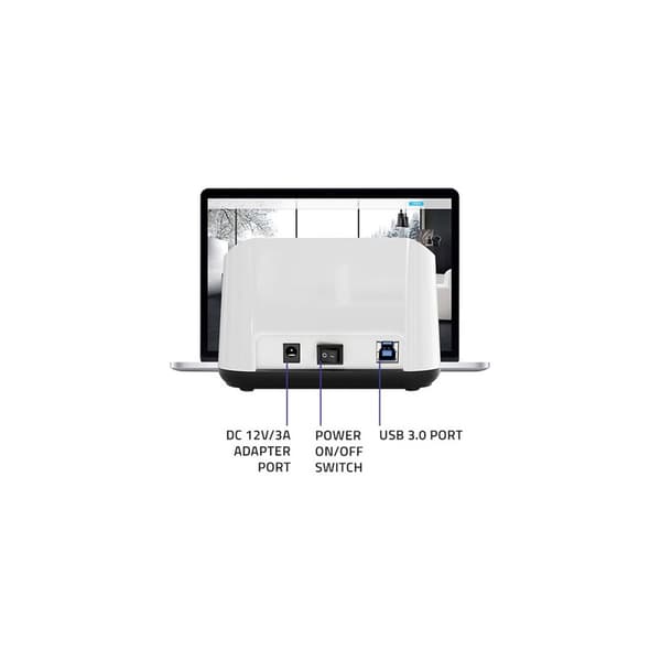 Qoltec - HDD / SSD dockningsstation - SATA 6Gb/s - USB 3.0