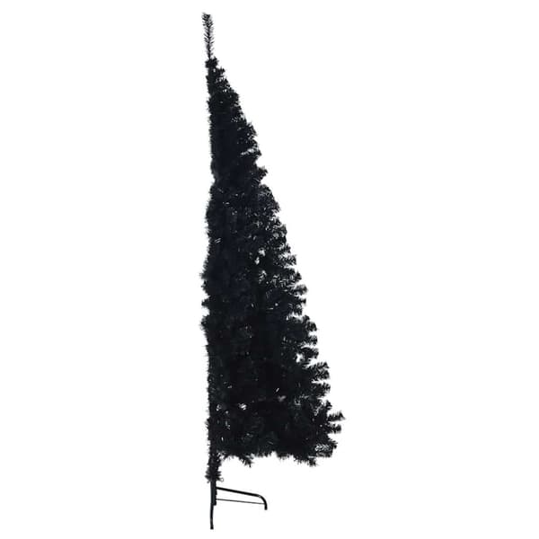 Konstgjord Förbelyst Julgran Svart 180 cm PVC