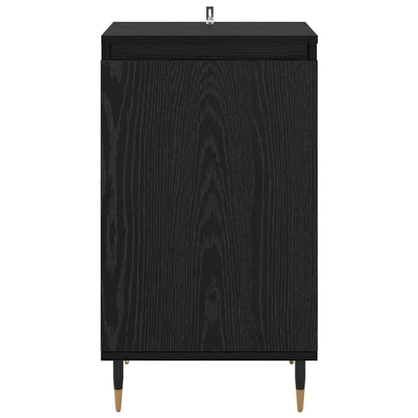 Sideboard 2 pcs Svart Ek 40 x 35 x 70 cm