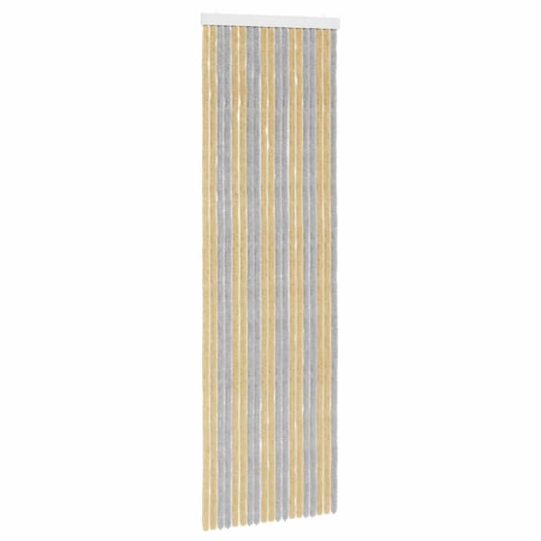 Insektsgardin Chenille Grå och Beige 56 x 185 cm 100% PP