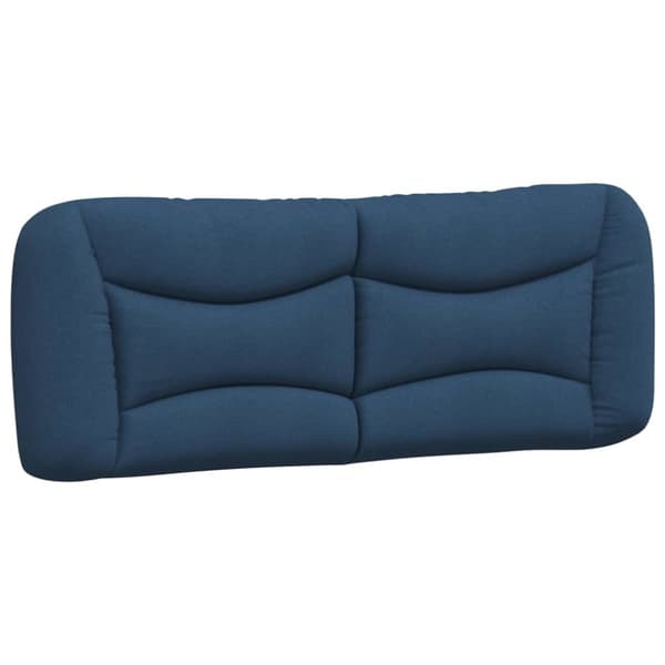 Headboard Cushion "Hvar" Blue 120 cm Fabric