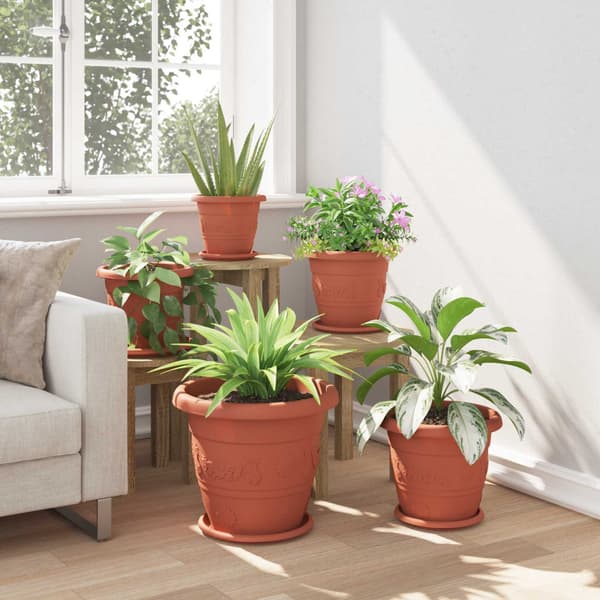Växtkrukor 6 pcs Murgrön Ø 39 x 32 cm Plast